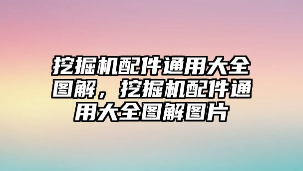 挖掘機(jī)配件通用大全圖解，挖掘機(jī)配件通用大全圖解圖片