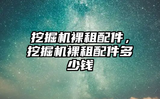 挖掘機裸租配件，挖掘機裸租配件多少錢