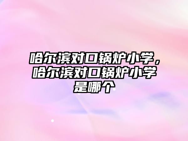 哈爾濱對口鍋爐小學(xué)，哈爾濱對口鍋爐小學(xué)是哪個