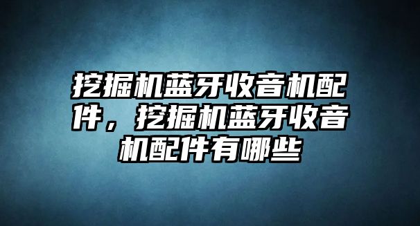 挖掘機(jī)藍(lán)牙收音機(jī)配件，挖掘機(jī)藍(lán)牙收音機(jī)配件有哪些