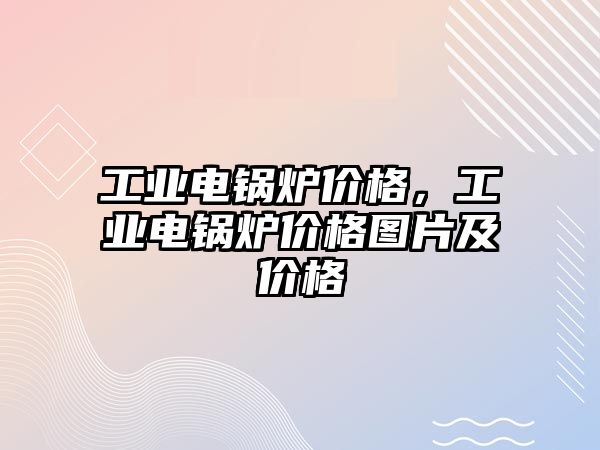 工業(yè)電鍋爐價格，工業(yè)電鍋爐價格圖片及價格