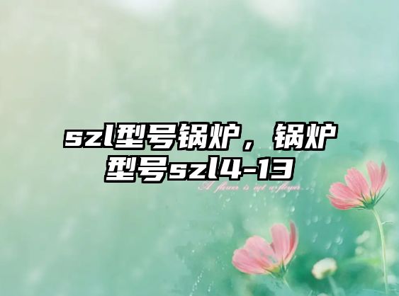 szl型號鍋爐，鍋爐型號szl4-13