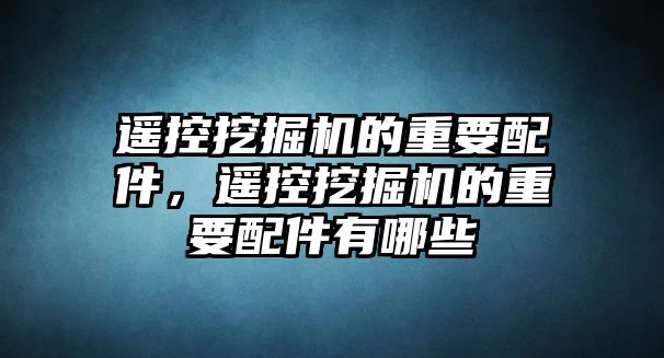 遙控挖掘機的重要配件，遙控挖掘機的重要配件有哪些