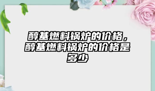 醇基燃料鍋爐的價格，醇基燃料鍋爐的價格是多少