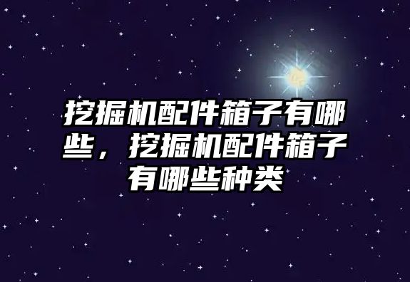 挖掘機配件箱子有哪些，挖掘機配件箱子有哪些種類