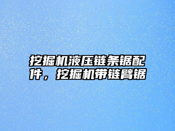 挖掘機液壓鏈條鋸配件，挖掘機帶鏈臂鋸