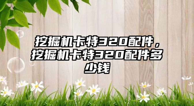 挖掘機卡特320配件，挖掘機卡特320配件多少錢