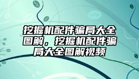 挖掘機(jī)配件騙局大全圖解，挖掘機(jī)配件騙局大全圖解視頻