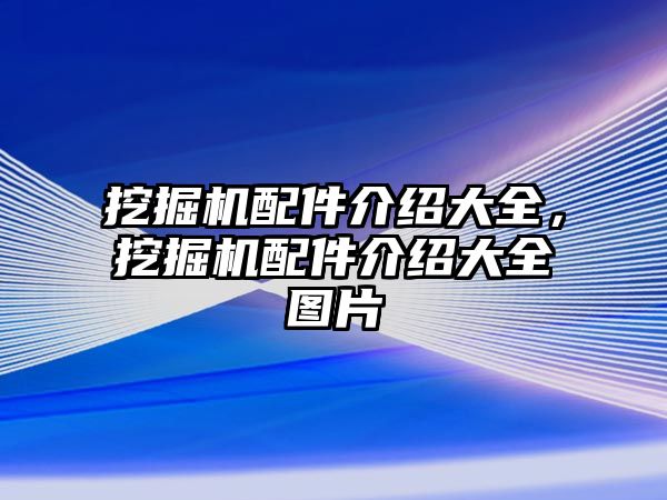 挖掘機(jī)配件介紹大全，挖掘機(jī)配件介紹大全圖片