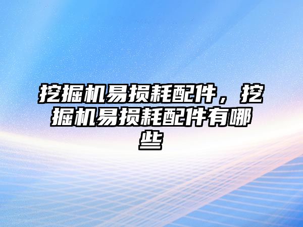 挖掘機(jī)易損耗配件，挖掘機(jī)易損耗配件有哪些