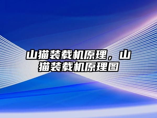 山貓裝載機原理，山貓裝載機原理圖