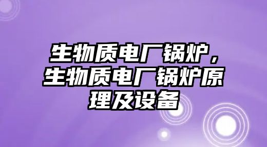 生物質(zhì)電廠鍋爐，生物質(zhì)電廠鍋爐原理及設(shè)備