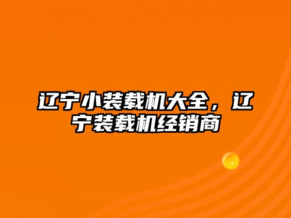 遼寧小裝載機(jī)大全，遼寧裝載機(jī)經(jīng)銷商