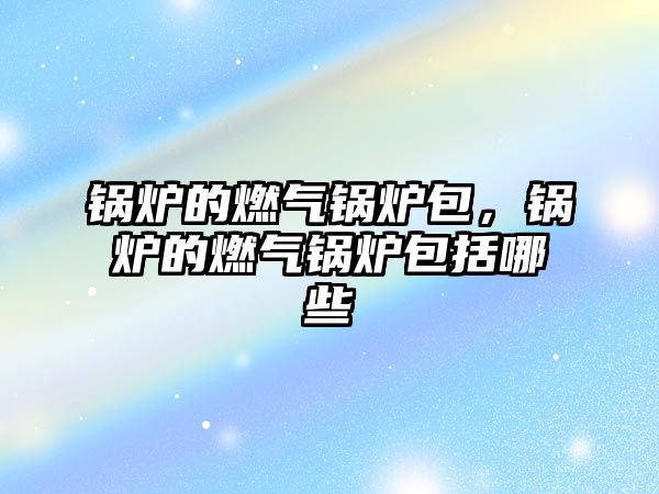 鍋爐的燃?xì)忮仩t包，鍋爐的燃?xì)忮仩t包括哪些