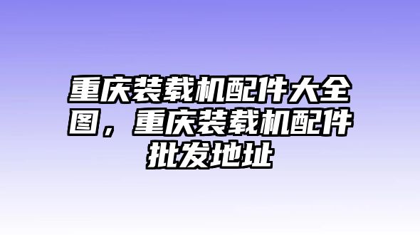 重慶裝載機(jī)配件大全圖，重慶裝載機(jī)配件批發(fā)地址