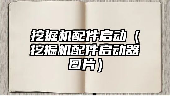 挖掘機配件啟動（挖掘機配件啟動器圖片）