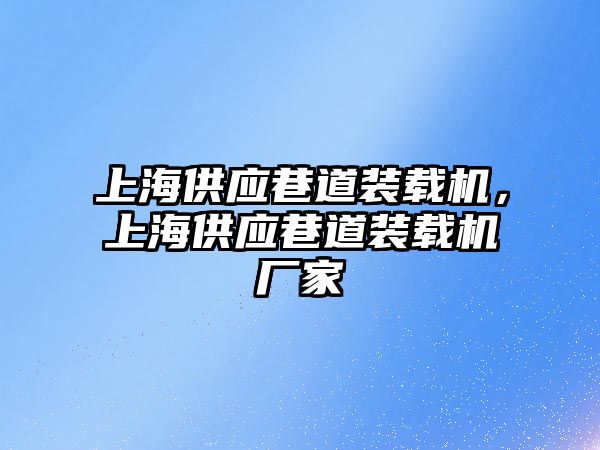 上海供應巷道裝載機，上海供應巷道裝載機廠家