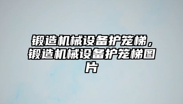 鍛造機械設(shè)備護籠梯，鍛造機械設(shè)備護籠梯圖片