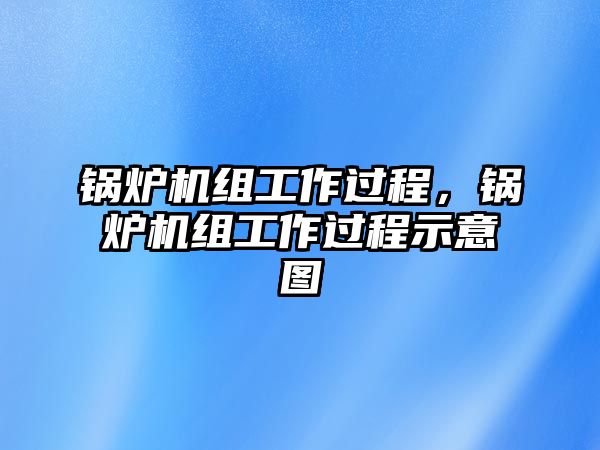 鍋爐機(jī)組工作過程，鍋爐機(jī)組工作過程示意圖