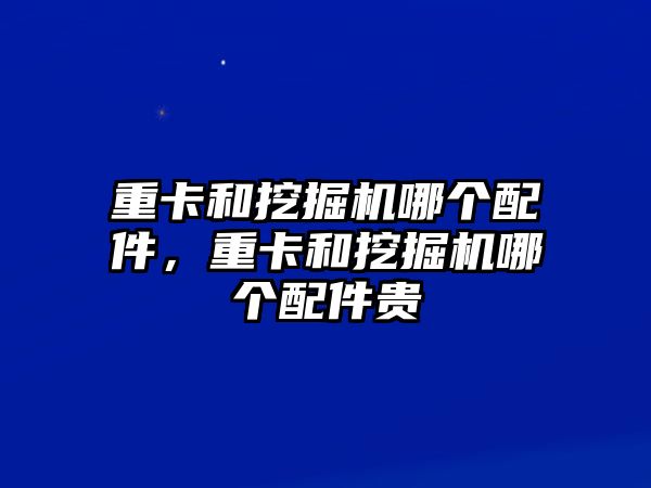 重卡和挖掘機(jī)哪個(gè)配件，重卡和挖掘機(jī)哪個(gè)配件貴