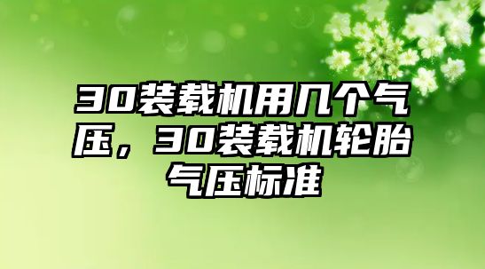 30裝載機(jī)用幾個(gè)氣壓，30裝載機(jī)輪胎氣壓標(biāo)準(zhǔn)