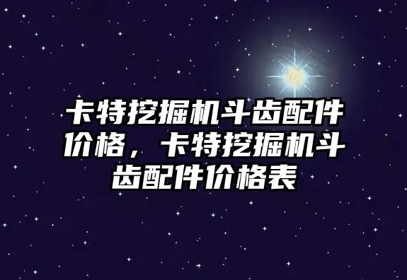 卡特挖掘機斗齒配件價格，卡特挖掘機斗齒配件價格表