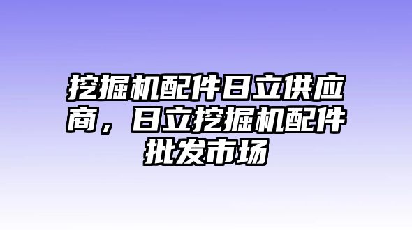 挖掘機配件日立供應商，日立挖掘機配件批發(fā)市場