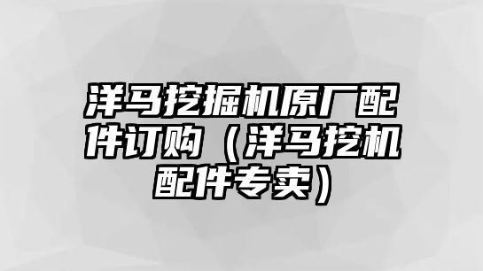 洋馬挖掘機(jī)原廠配件訂購(gòu)（洋馬挖機(jī)配件專賣）