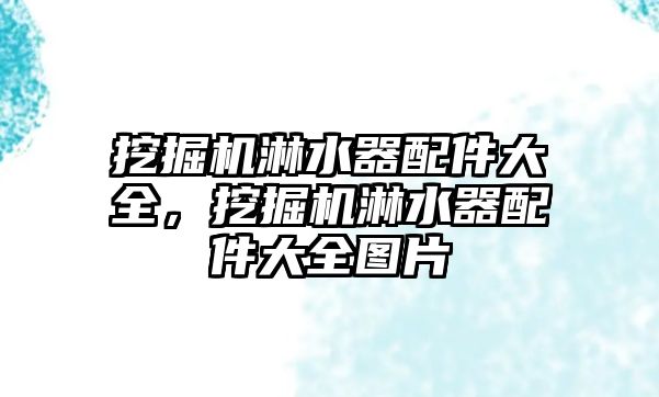 挖掘機淋水器配件大全，挖掘機淋水器配件大全圖片