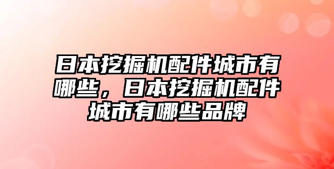 日本挖掘機配件城市有哪些，日本挖掘機配件城市有哪些品牌