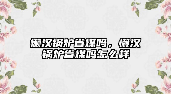 懶漢鍋爐省煤嗎，懶漢鍋爐省煤嗎怎么樣