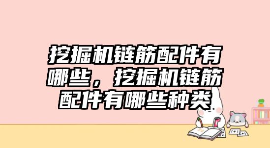 挖掘機鏈筋配件有哪些，挖掘機鏈筋配件有哪些種類