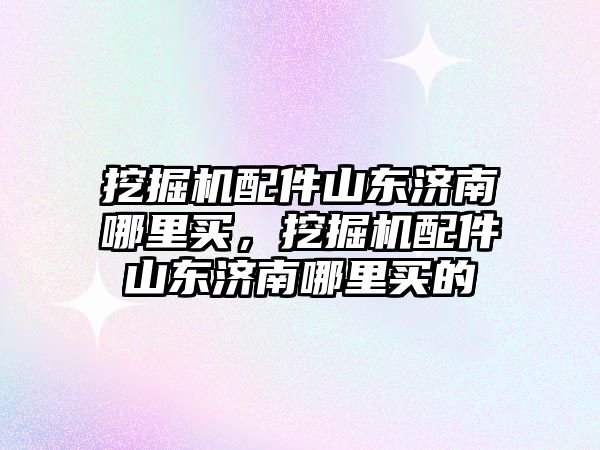 挖掘機配件山東濟南哪里買，挖掘機配件山東濟南哪里買的