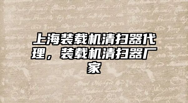 上海裝載機清掃器代理，裝載機清掃器廠家