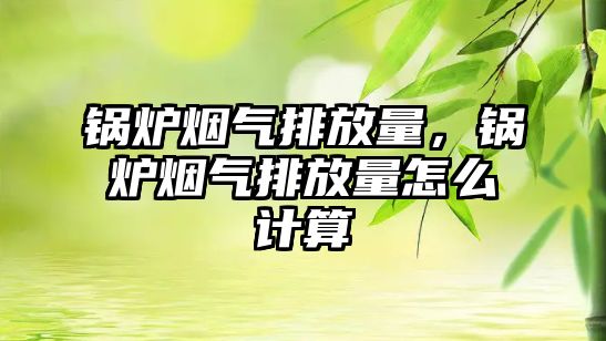 鍋爐煙氣排放量，鍋爐煙氣排放量怎么計(jì)算