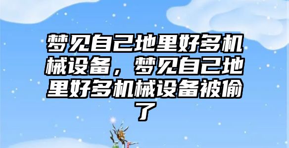 夢見自己地里好多機(jī)械設(shè)備，夢見自己地里好多機(jī)械設(shè)備被偷了