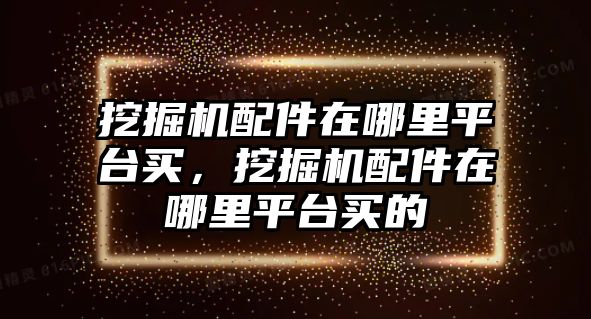 挖掘機(jī)配件在哪里平臺(tái)買，挖掘機(jī)配件在哪里平臺(tái)買的