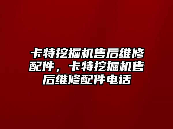 卡特挖掘機(jī)售后維修配件，卡特挖掘機(jī)售后維修配件電話