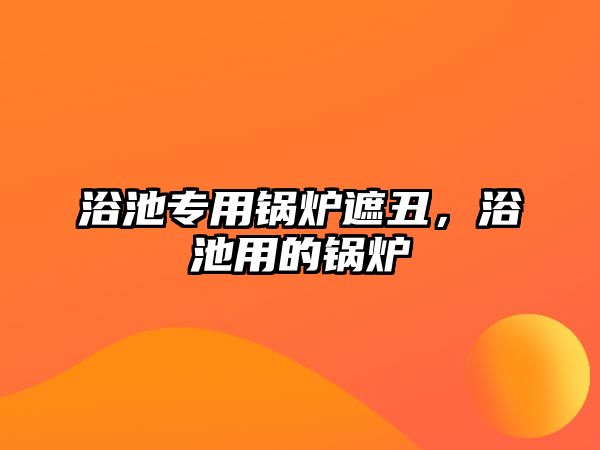 浴池專用鍋爐遮丑，浴池用的鍋爐