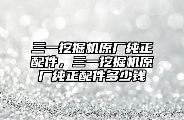 三一挖掘機原廠純正配件，三一挖掘機原廠純正配件多少錢