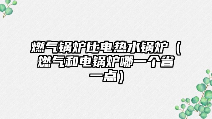 燃?xì)忮仩t比電熱水鍋爐（燃?xì)夂碗婂仩t哪一個(gè)省一點(diǎn)）