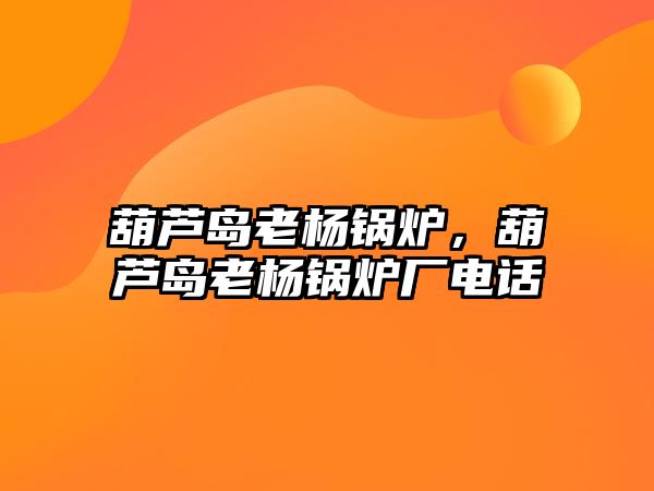 葫蘆島老楊鍋爐，葫蘆島老楊鍋爐廠電話