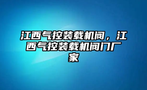 江西氣控裝載機閥，江西氣控裝載機閥門廠家