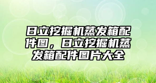 日立挖掘機蒸發(fā)箱配件圖，日立挖掘機蒸發(fā)箱配件圖片大全