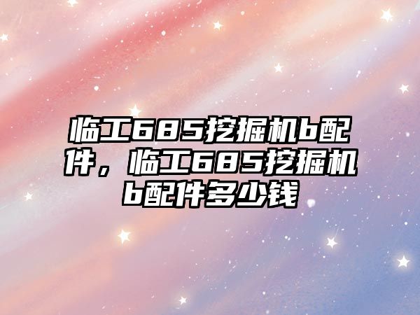 臨工685挖掘機(jī)b配件，臨工685挖掘機(jī)b配件多少錢(qián)