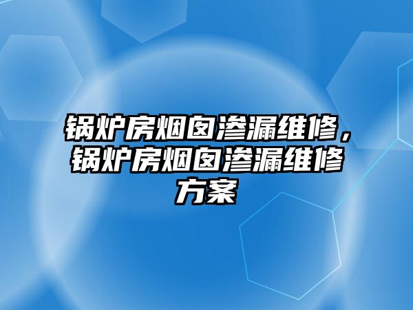 鍋爐房煙囪滲漏維修，鍋爐房煙囪滲漏維修方案