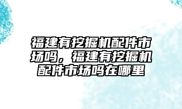 福建有挖掘機(jī)配件市場嗎，福建有挖掘機(jī)配件市場嗎在哪里