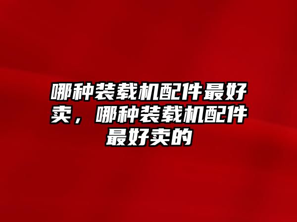 哪種裝載機(jī)配件最好賣，哪種裝載機(jī)配件最好賣的