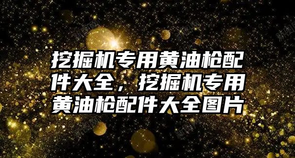 挖掘機(jī)專用黃油槍配件大全，挖掘機(jī)專用黃油槍配件大全圖片