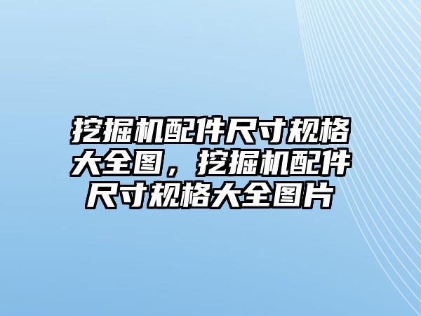 挖掘機(jī)配件尺寸規(guī)格大全圖，挖掘機(jī)配件尺寸規(guī)格大全圖片